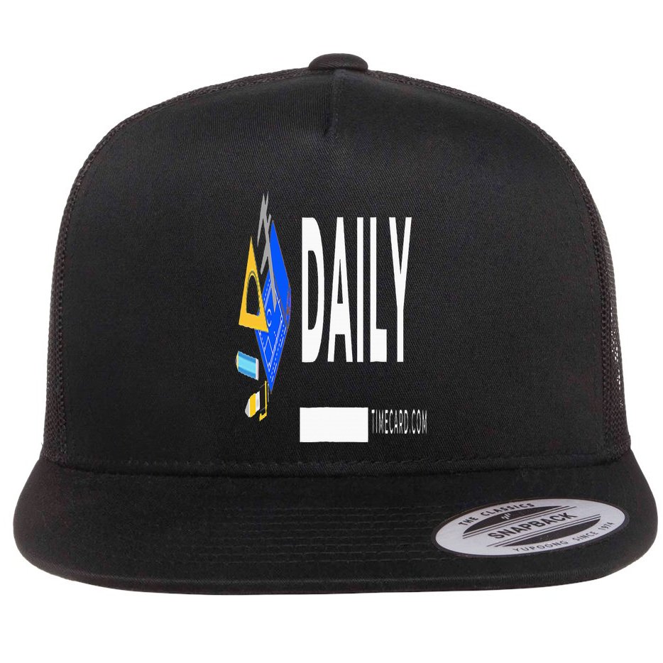 Daily Timecard Flat Bill Trucker Hat