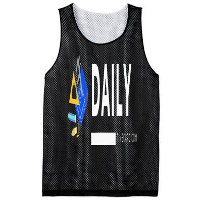 Daily Timecard Mesh Reversible Basketball Jersey Tank