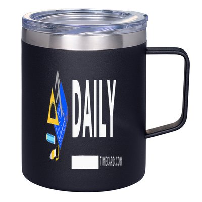 Daily Timecard 12oz Stainless Steel Coffee Mug