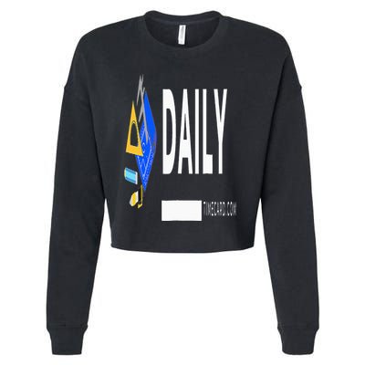 Daily Timecard Cropped Pullover Crew