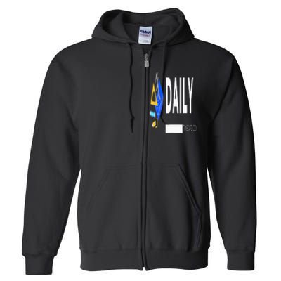 Daily Timecard Full Zip Hoodie