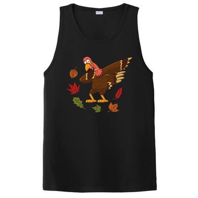 Dabbing Turkey Dabbing Thanksgiving Turkey Day Costume Cool Gift PosiCharge Competitor Tank