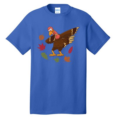 Dabbing Turkey Dabbing Thanksgiving Turkey Day Costume Cool Gift Tall T-Shirt