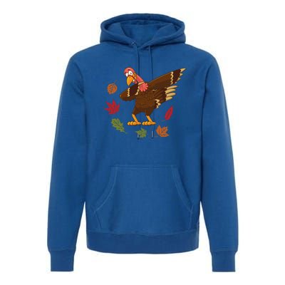 Dabbing Turkey Dabbing Thanksgiving Turkey Day Costume Cool Gift Premium Hoodie