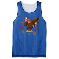 Dabbing Turkey Dabbing Thanksgiving Turkey Day Costume Cool Gift Mesh Reversible Basketball Jersey Tank