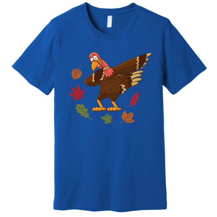 Dabbing Turkey Dabbing Thanksgiving Turkey Day Costume Cool Gift Premium T-Shirt