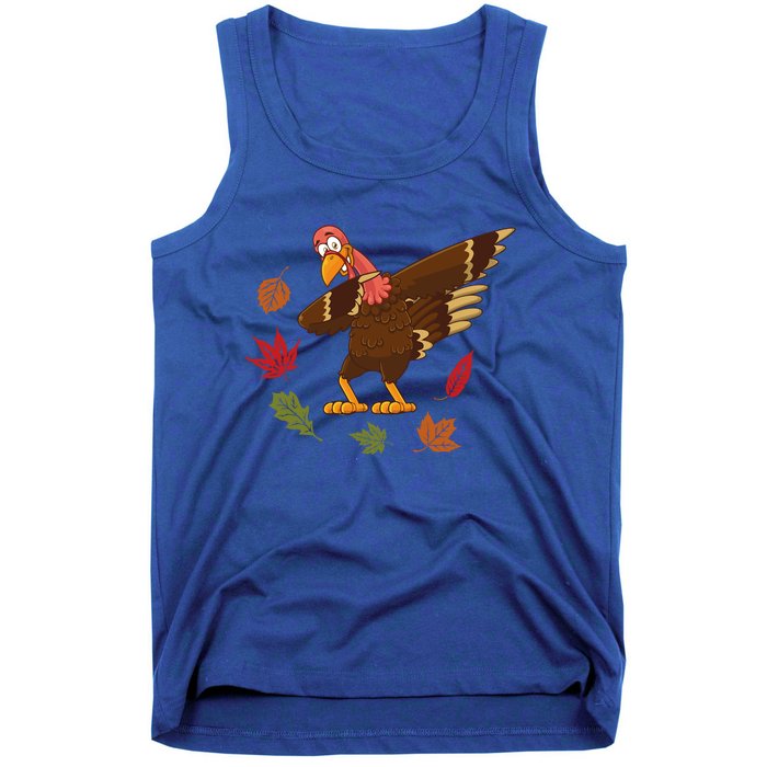 Dabbing Turkey Dabbing Thanksgiving Turkey Day Costume Cool Gift Tank Top