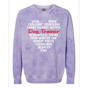 Dog Training Dog Trainer Gift Colorblast Crewneck Sweatshirt