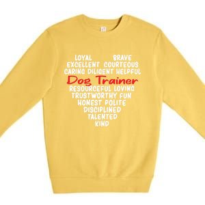 Dog Training Dog Trainer Gift Premium Crewneck Sweatshirt