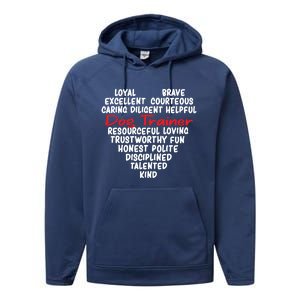 Dog Training Dog Trainer Gift Performance Fleece Hoodie