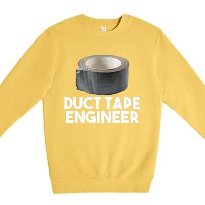 Duct Tape Dad Grandpa Funny Duct Tape Engineer Gift Premium Crewneck Sweatshirt