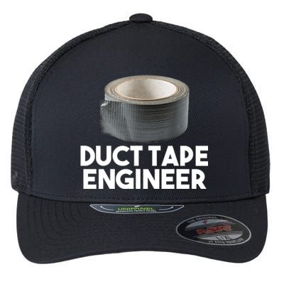 Duct Tape Dad Grandpa Funny Duct Tape Engineer Gift Flexfit Unipanel Trucker Cap