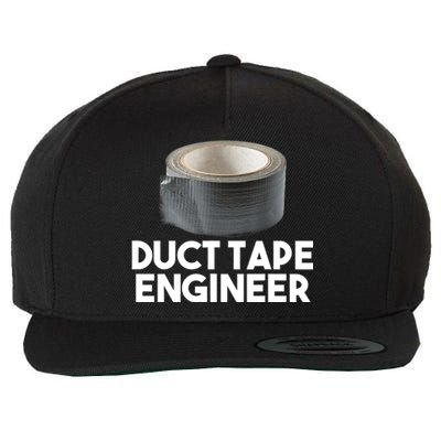 Duct Tape Dad Grandpa Funny Duct Tape Engineer Gift Wool Snapback Cap