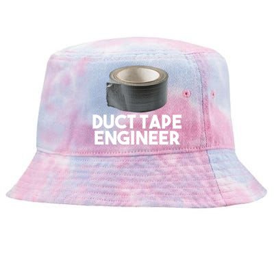 Duct Tape Dad Grandpa Funny Duct Tape Engineer Gift Tie-Dyed Bucket Hat