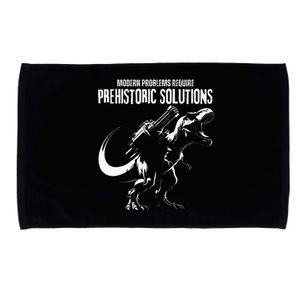 Distressed TRex Dinosaur Soldier Grungy Microfiber Hand Towel