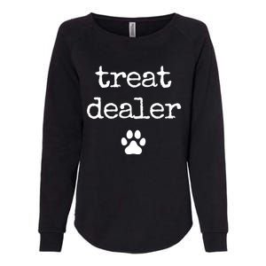 Dog Treat Dealer Funny Humor Dog Owner Dog Treats Dog Lover Funny Gift Womens California Wash Sweatshirt