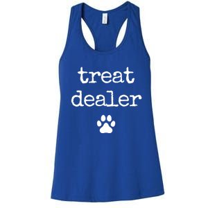 Dog Treat Dealer Funny Humor Dog Owner Dog Treats Dog Lover Funny Gift Women's Racerback Tank