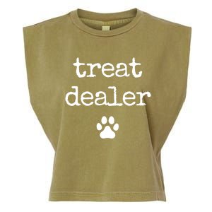 Dog Treat Dealer Funny Humor Dog Owner Dog Treats Dog Lover Funny Gift Garment-Dyed Women's Muscle Tee