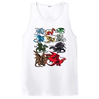 Dragon Types Dragon Lovers Women Men Gifts PosiCharge Competitor Tank