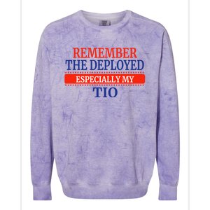 Deployed Tio Design For Sobrino Or Sobrina Funny Gift Colorblast Crewneck Sweatshirt