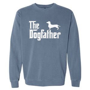 Dachshund The DogFather Garment-Dyed Sweatshirt