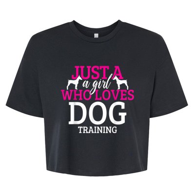 Dog Training Dog Trainer Bella+Canvas Jersey Crop Tee