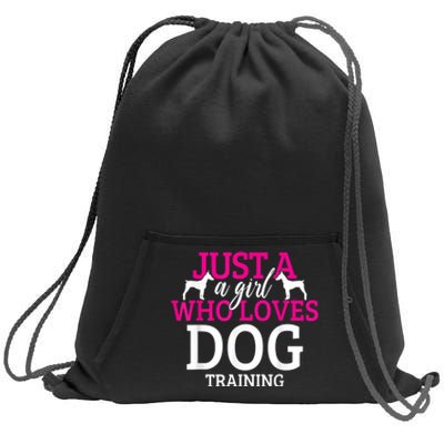 Dog Training Dog Trainer Sweatshirt Cinch Pack Bag