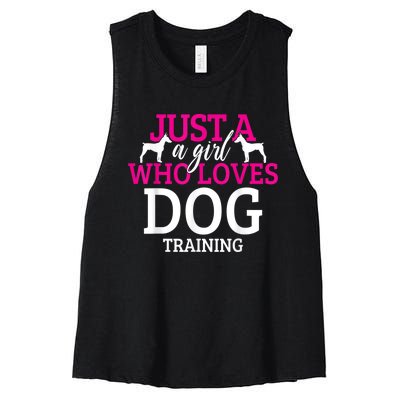 Dog Training Dog Trainer Women's Racerback Cropped Tank