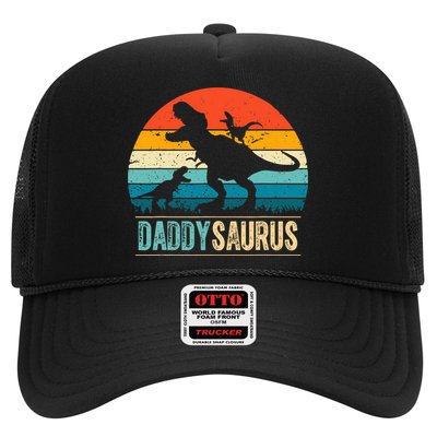 Daddysaurus T-Rex Dad Dinosaur Daddy Saurus Fathers Day Trucker Hat
