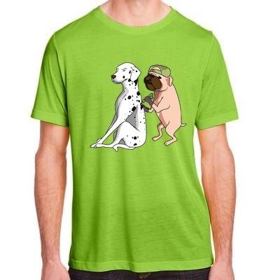 Dalmatian Tattoo Dog Lover Funny Pug Cute Dogs Adult ChromaSoft Performance T-Shirt