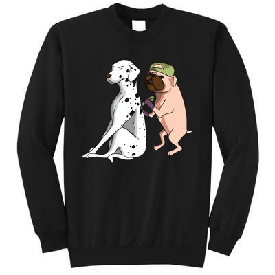 Dalmatian Tattoo Dog Lover Funny Pug Cute Dogs Sweatshirt