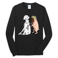 Dalmatian Tattoo Dog Lover Funny Pug Cute Dogs Tall Long Sleeve T-Shirt