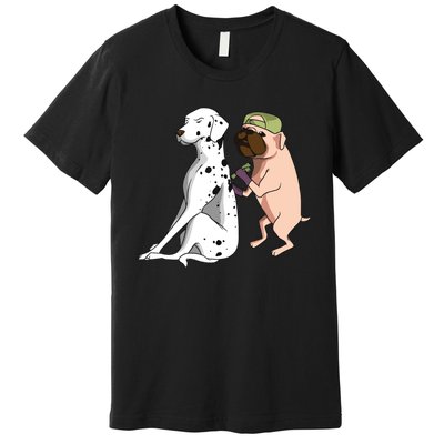 Dalmatian Tattoo Dog Lover Funny Pug Cute Dogs Premium T-Shirt