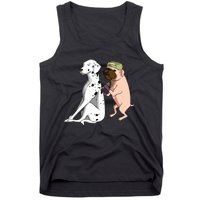 Dalmatian Tattoo Dog Lover Funny Pug Cute Dogs Tank Top