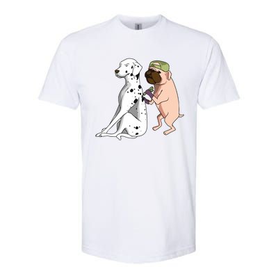 Dalmatian Tattoo Dog Lover Funny Pug Cute Dogs Softstyle CVC T-Shirt