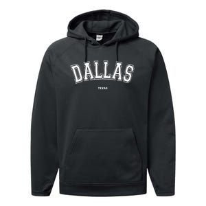 Dallas Texas Performance Fleece Hoodie