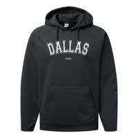 Dallas Texas Performance Fleece Hoodie