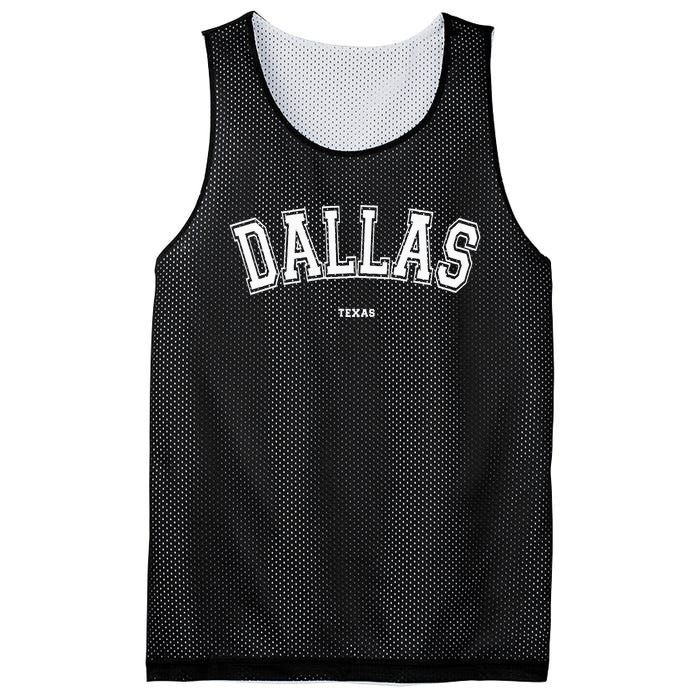 Dallas Texas Mesh Reversible Basketball Jersey Tank