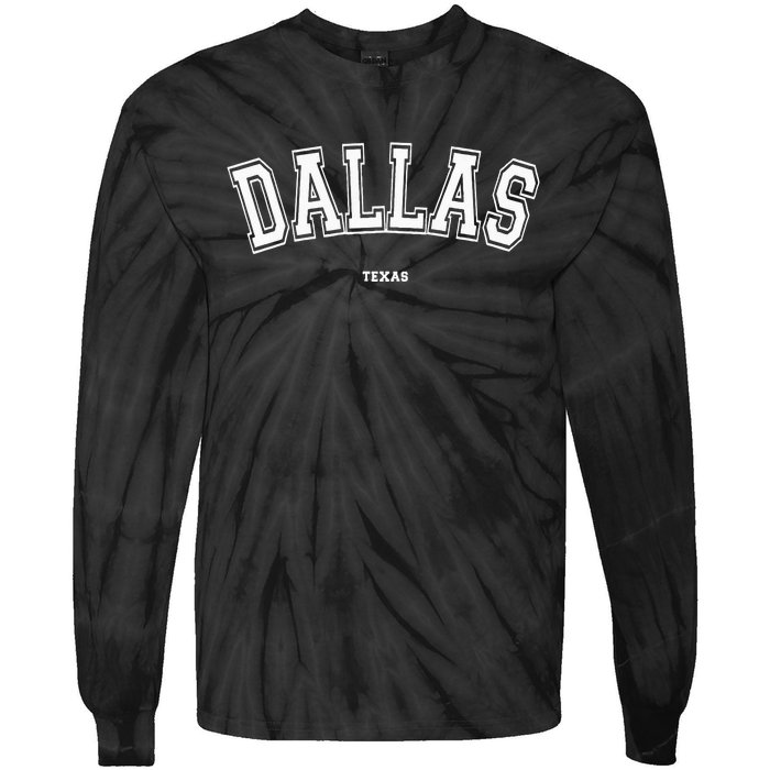 Dallas Texas Tie-Dye Long Sleeve Shirt