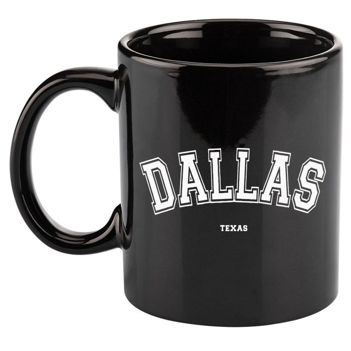 Dallas Texas 11oz C Handle Ceramic Mug