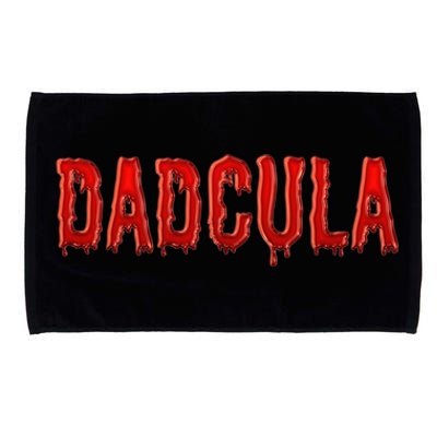 Dadcula Text Dad Vampire Funny Halloween Daddy 1 Gift Microfiber Hand Towel