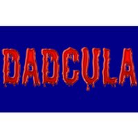 Dadcula Text Dad Vampire Funny Halloween Daddy 1 Gift Bumper Sticker