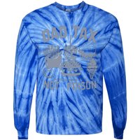 Dad Tax Definition Daddy Humor Dad Jokes Tie-Dye Long Sleeve Shirt