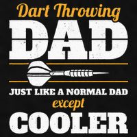 Dart Throwing Dad Dart Player Dart Club Father Darts Ladies PosiCharge Tri-Blend Wicking Tank