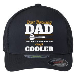 Dart Throwing Dad Dart Player Dart Club Father Darts Flexfit Unipanel Trucker Cap