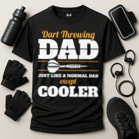 Dart Throwing Dad Dart Player Dart Club Father Darts Performance Shirt