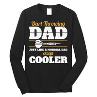 Dart Throwing Dad Dart Player Dart Club Father Darts Long Sleeve Shirt
