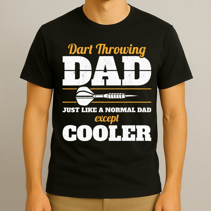 Dart Throwing Dad Dart Player Dart Club Father Darts T-Shirt