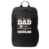 Dart Throwing Dad Dart Player Dart Club Father Darts City Backpack