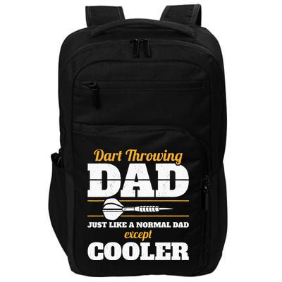 Dart Throwing Dad Dart Player Dart Club Father Darts Impact Tech Backpack